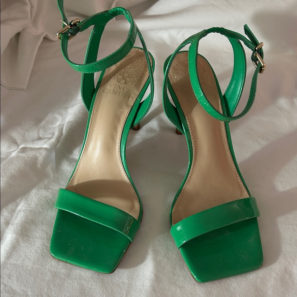 Vince Camuto Emerald Green Strappy Heels